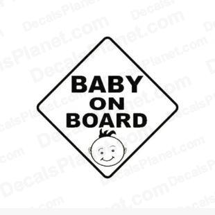 Baby on board sign listed in useful signs decals.