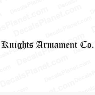 KAC (Knight's Armament Company) listed in firearm companies decals.