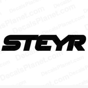 Steyr (Steyr Mannlicher) listed in firearm companies decals.