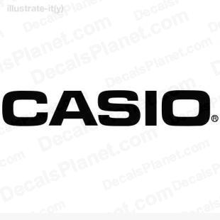 Casio listed in computer decals.