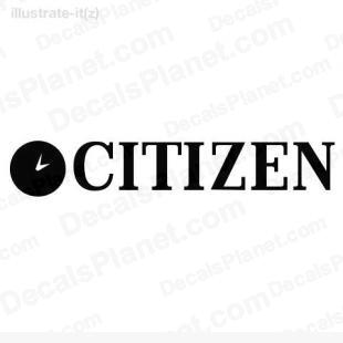 Citizen logo listed in computer decals.