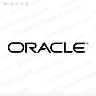 Oracle listed in computer decals.