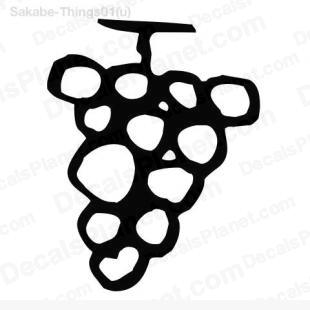 Grape batch listed in cartoons decals.
