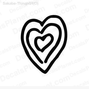 Heart (layered) listed in cartoons decals.