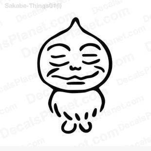 Onion head listed in cartoons decals.