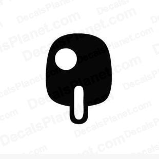 Table tennis ping pong simple logo listed in sports decals.