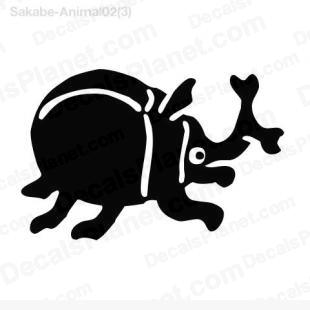 Beetle drawing full  listed in cartoons decals.