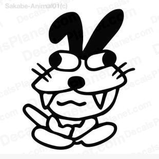 Crazy dog listed in cartoons decals.
