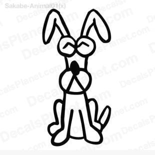 Dog drawing 2 listed in cartoons decals.