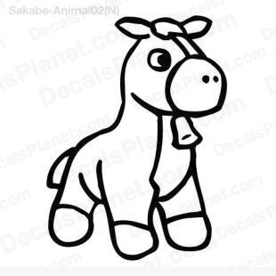 Donkey toy listed in cartoons decals.