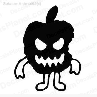 Evil apple full listed in cartoons decals.
