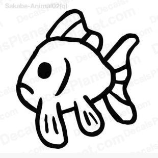Goldfish listed in cartoons decals.