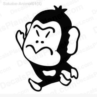 Monkey japanese listed in cartoons decals.