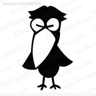 Raven drawing listed in cartoons decals.