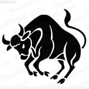 Taurus listed in zodiac decals.