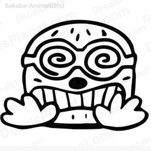 Mole (shocked and surprised) listed in cartoons decals.