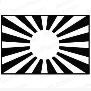Japanese Imperial Army Flag (2nd variation) listed in firearm companies decals.