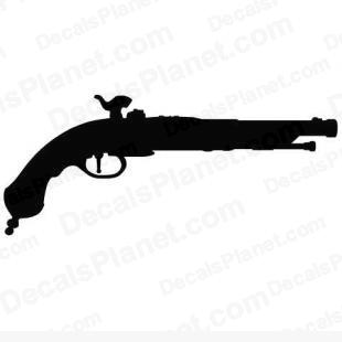 Musket pistol listed in firearm companies decals.