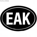 EAK country sign