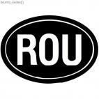 ROU country sign