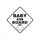 Baby on board sign