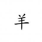 Goat (sheep) Chinese Zodiac Sign 1