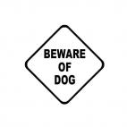 Beware of dog logo