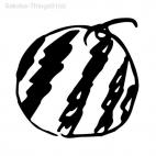 Scribbled watermelon