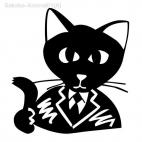 Cat in a suit