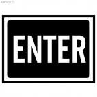 Enter sign