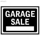 Garage sale sign