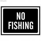No fishing sign