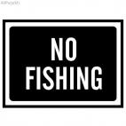 No fishing sign