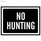 No hunting sign