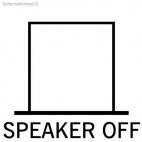 Speaker Off button