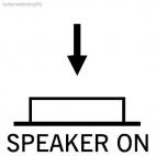 Speaker On button