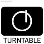 Turntable button